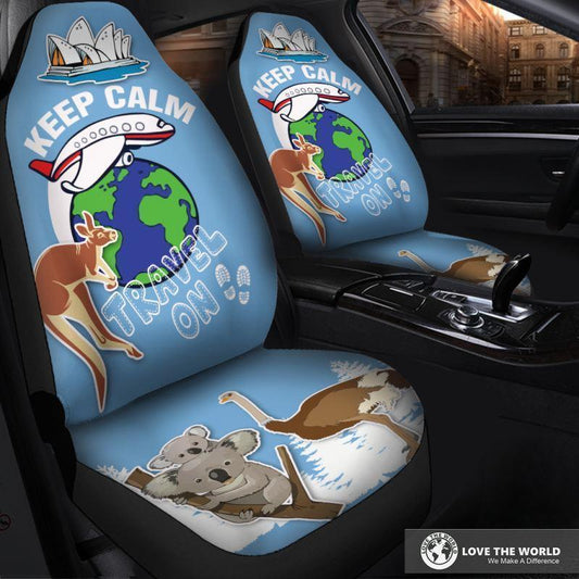 AUSTRALIA KEEP CALM TRAVEL CAR SEAT COVER S12 - Amaze Style™-CAR SEAT COVERS