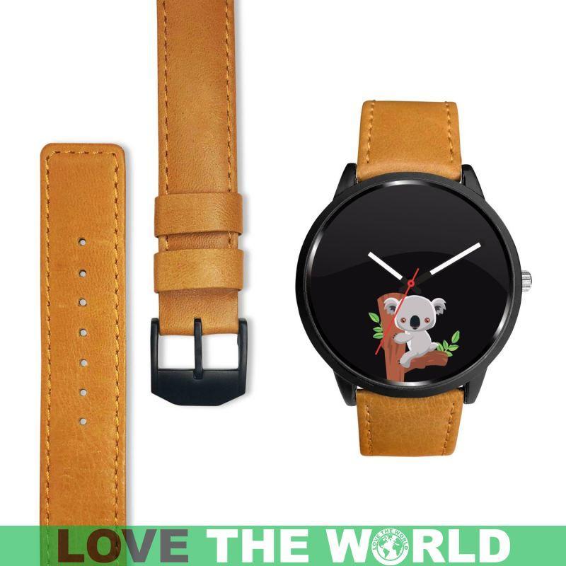 AUSTRALIA KOALA 02 LEATHER/STEEL WATCH H5 - Amaze Style™-LEATHER-STEEL WATCHES