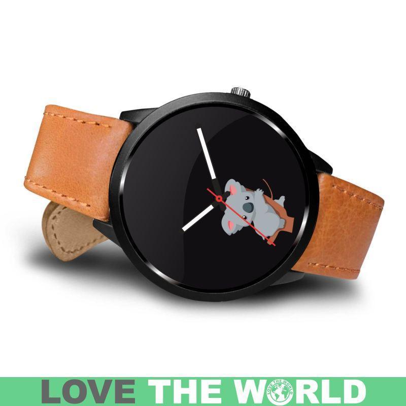 AUSTRALIA KOALA 04 LEATHER/STEEL WATCH H5 - Amaze Style™-LEATHER-STEEL WATCHES