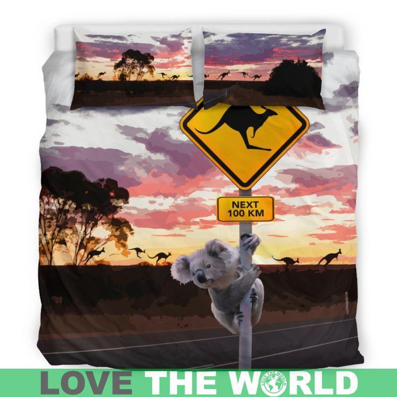 Australian Bedding Set - Koala And Kangaroo Sign™ K5 - Amaze Style™-BEDDING SETS