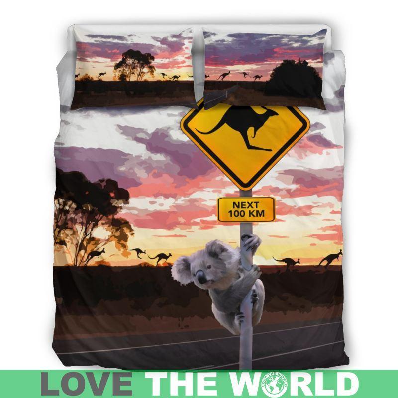 Australian Bedding Set - Koala And Kangaroo Sign™ K5 - Amaze Style™-BEDDING SETS