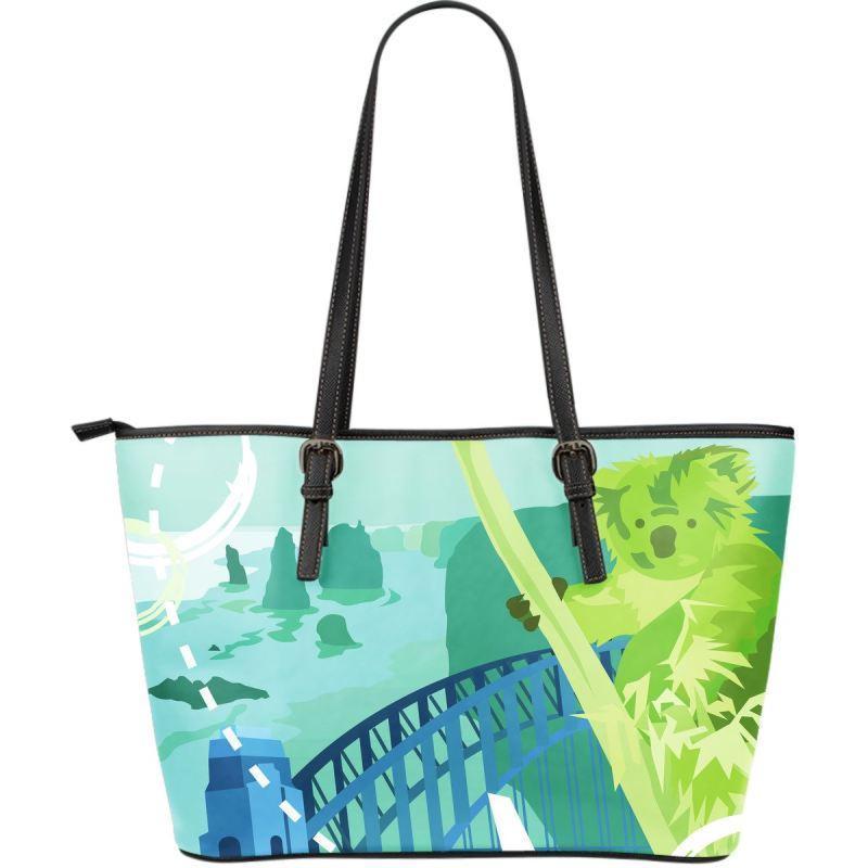 AUSTRALIA KOALA LARGE LEATHER TOTE BAG K5 - Amaze Style™-LEATHER TOTES