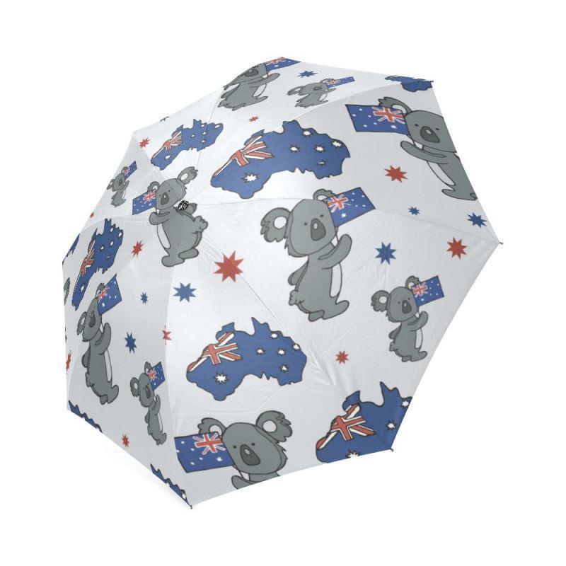 Australia Koala With Flag Foldable Umbrella NN8 - Amaze Style™-FOLDABLE UMBRELLAS