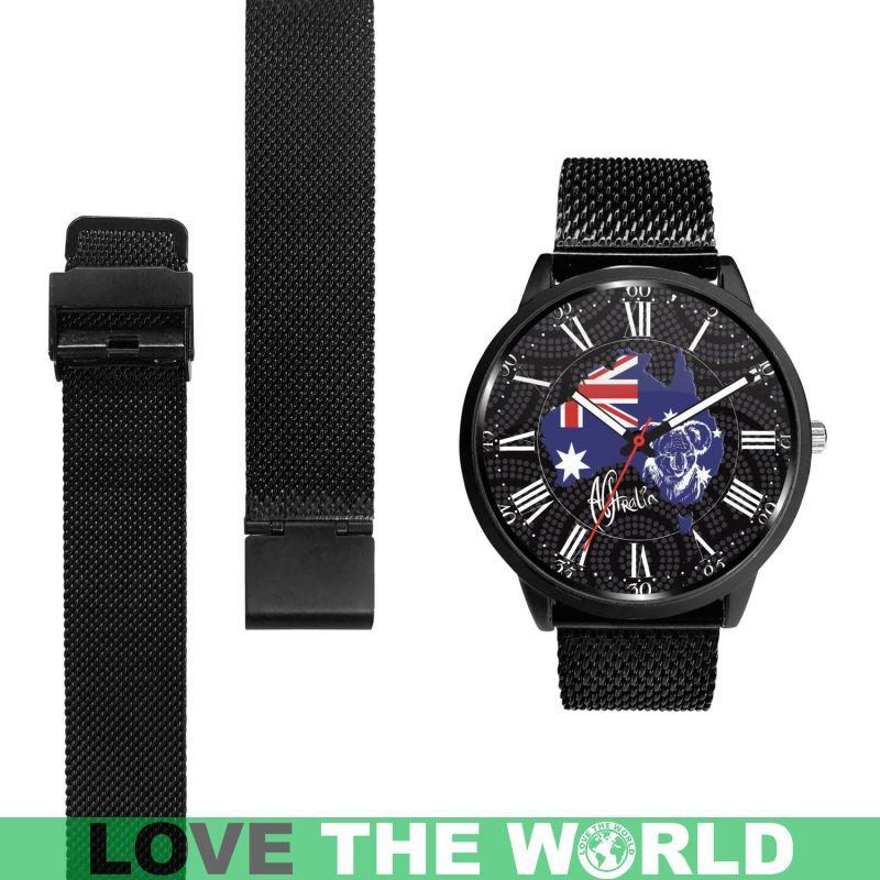 AUSTRALIA MAP KOALA LEATHER/STEEL WATCH R1 - Amaze Style™-LEATHER-STEEL WATCHES