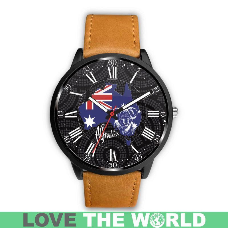 AUSTRALIA MAP KOALA LEATHER/STEEL WATCH R1 - Amaze Style™-LEATHER-STEEL WATCHES