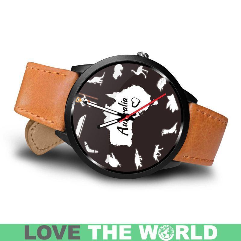 Australia Watch - Australian Symbols Leather-Steel Watch A3 - Amaze Style™-LEATHER-STEEL WATCHES