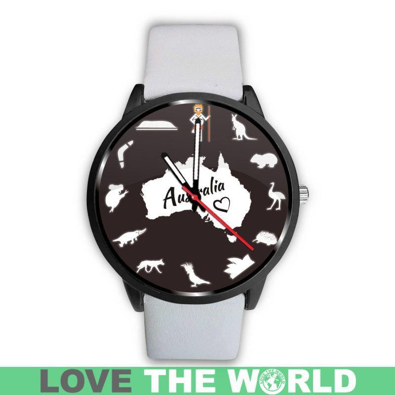 Australia Watch - Australian Symbols Leather-Steel Watch A3 - Amaze Style™-LEATHER-STEEL WATCHES