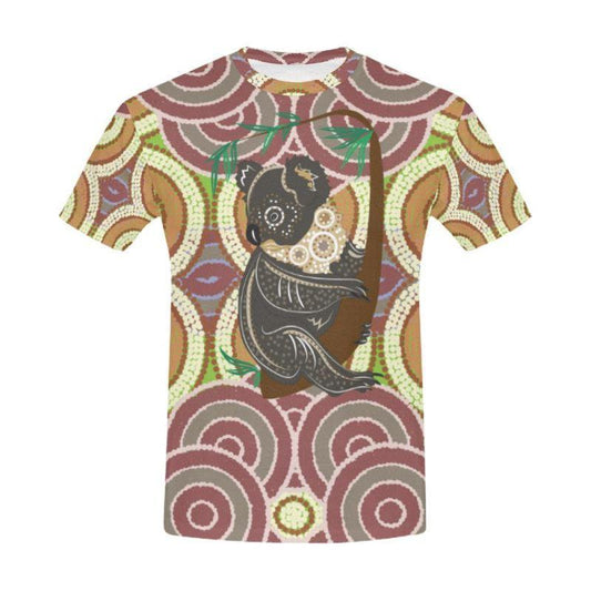 AUSTRALIAN KOALA DOT PAINTING T-SHIRT K5 - Amaze Style™-POLYESTER - ALL OVER PRINT T-SHIRTS