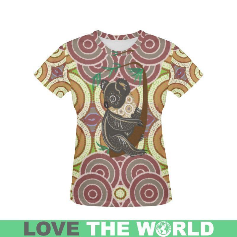 AUSTRALIAN KOALA DOT PAINTING T-SHIRT K5 - Amaze Style™-POLYESTER - ALL OVER PRINT T-SHIRTS