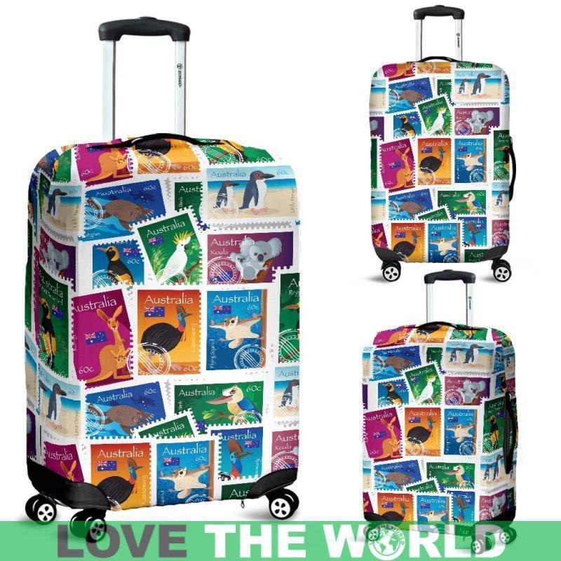 AUSTRALIAN STAMPS LUGGAGE COVER K5 - Amaze Style™-LUGGAGE COVERS
