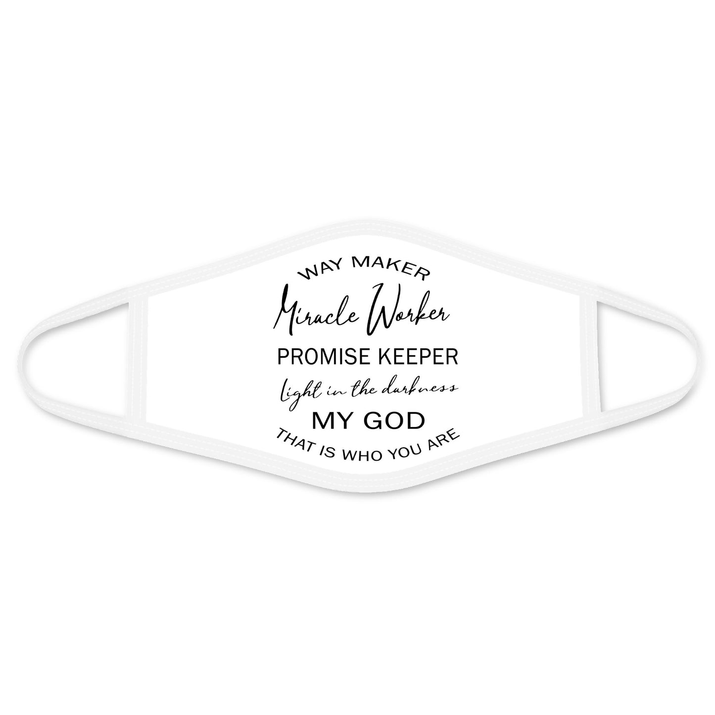 Way Maker Jesus Face Mask TA