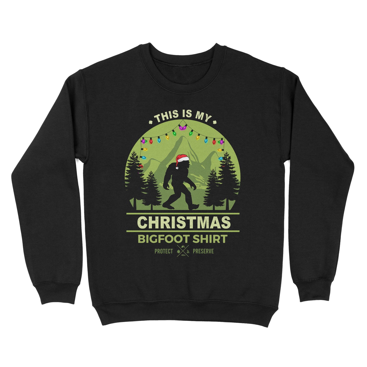 This Is My Christmas Bigfoot Shirt Sweatshirt