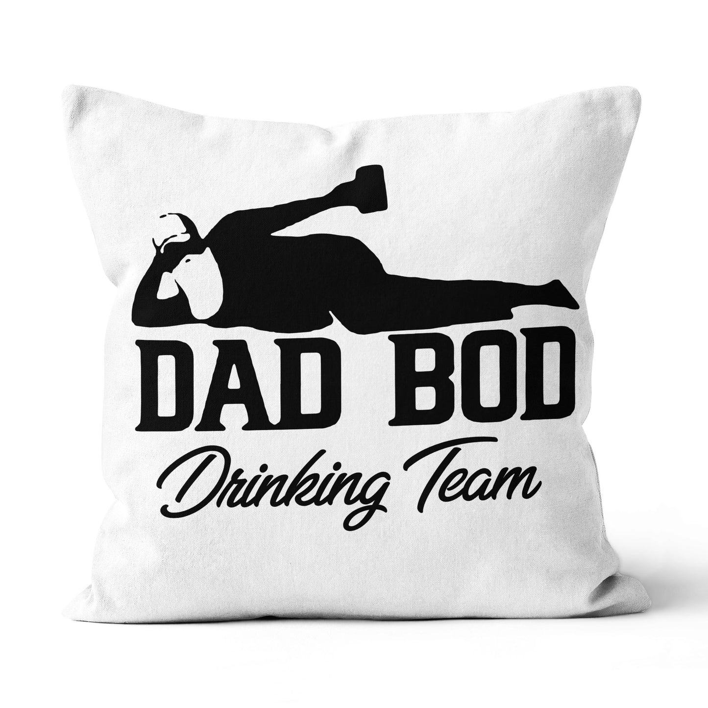 Canvas Throw Pillow Best Gift Dad Bod Drinking Team