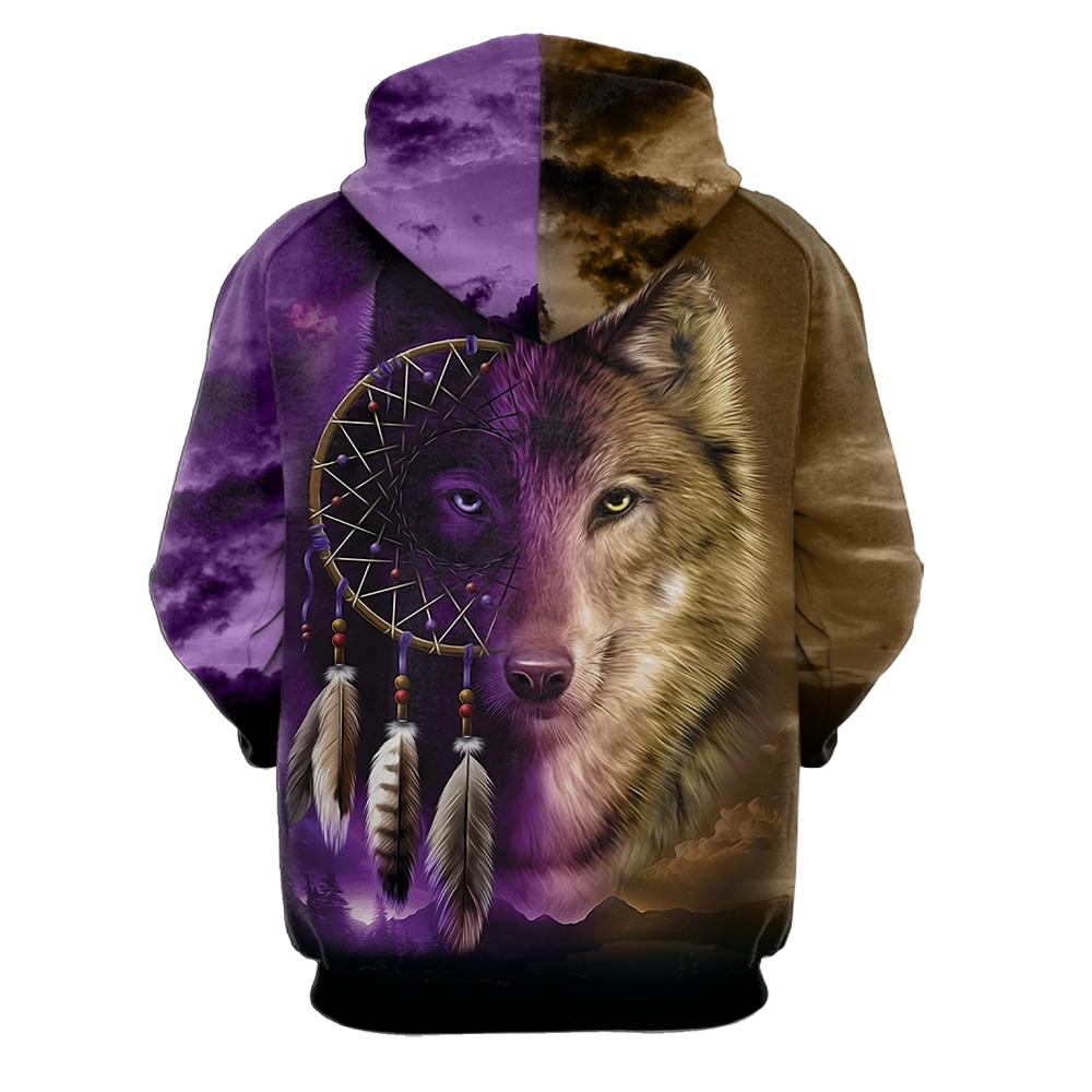 Wolf Tattoo 3D Over Printed Unisex Shirts