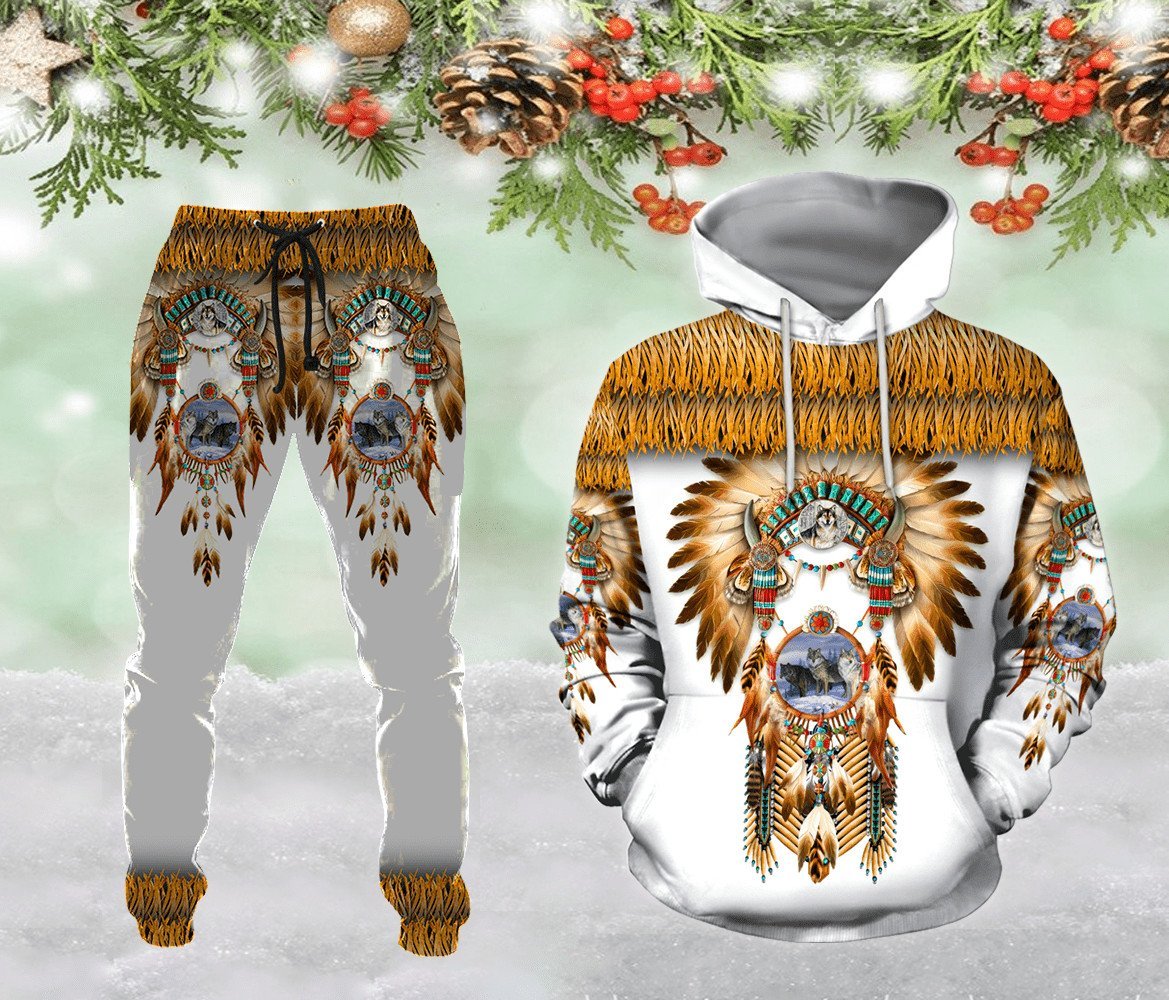 Wolf Native American 3D All Over Printed Unisex Shirts