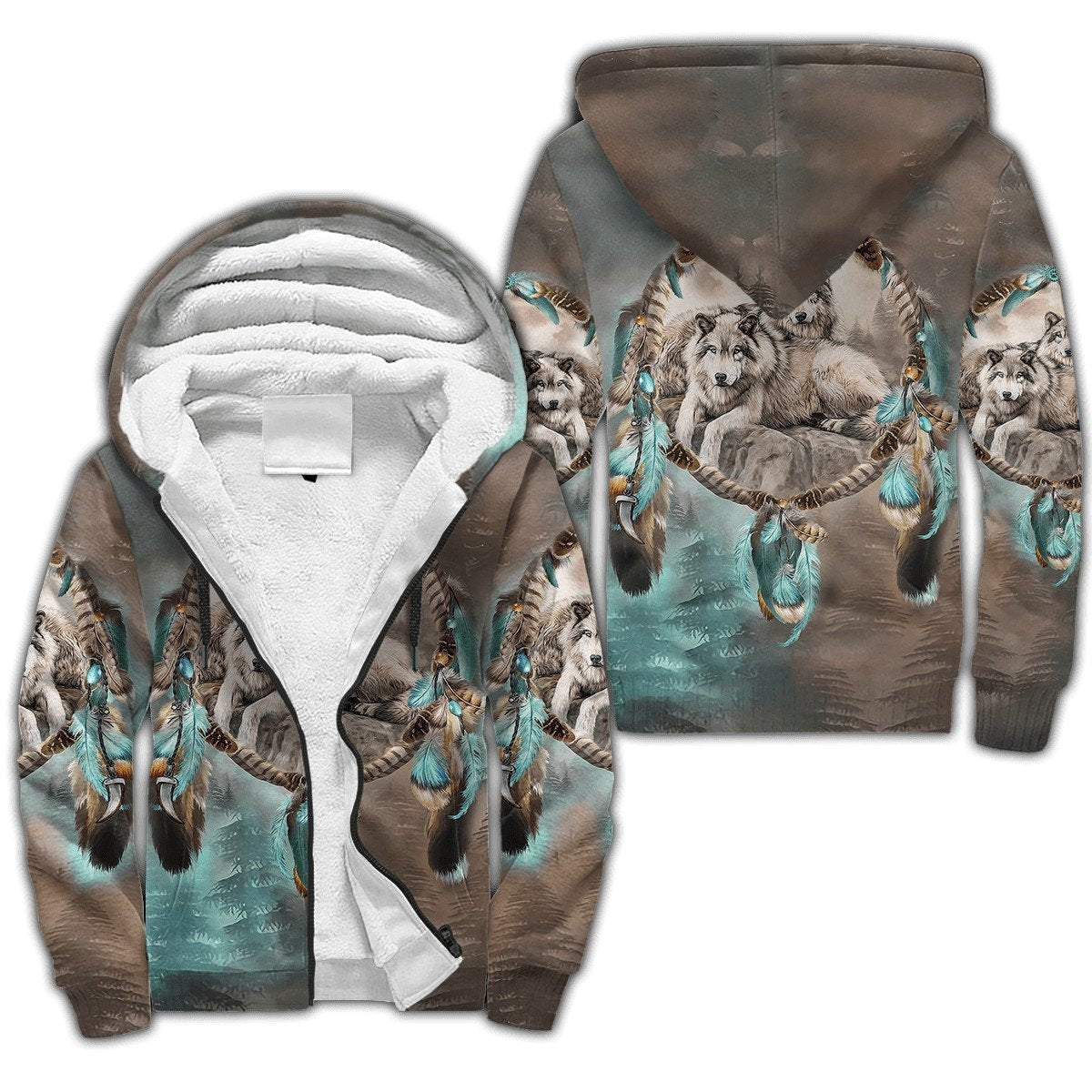 Wolf Native American 3D All Over Printed Unisex Shirts