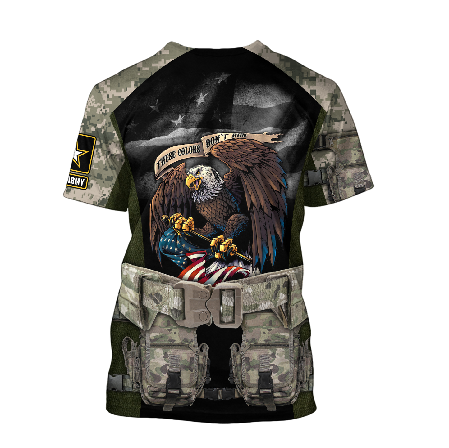 Army Veteran Our Flag Does Not Fly Because The Wind 3d shirts Proud Military