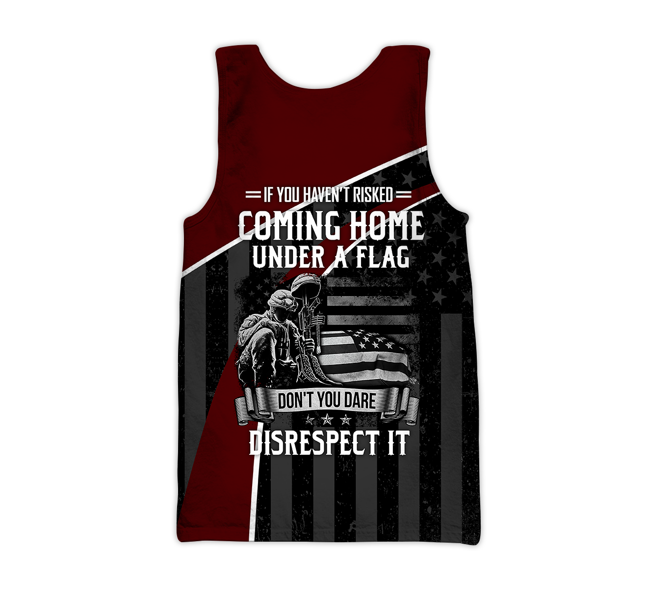 Veteran Honor the fallen Coming Home under a Flag Soldier 3D shirts for men and women