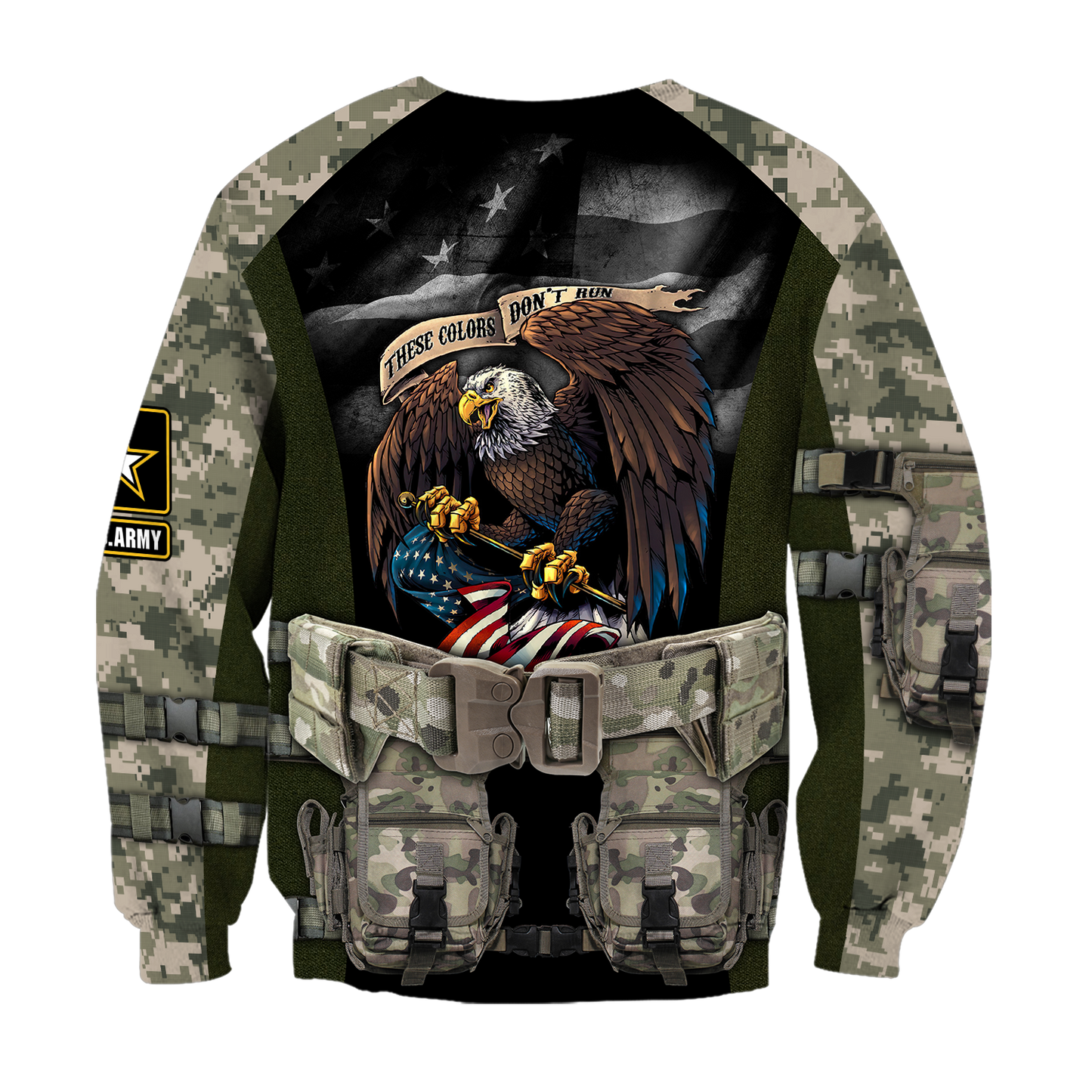 Army Veteran Our Flag Does Not Fly Because The Wind 3d shirts Proud Military