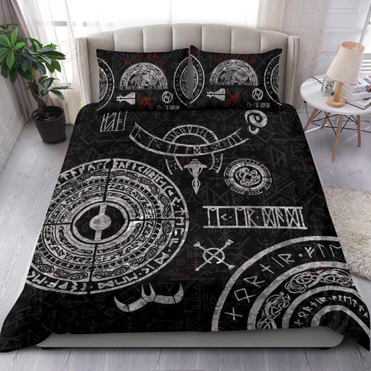 Viking Baldur Norse Mythology Tattoo Bedding Set