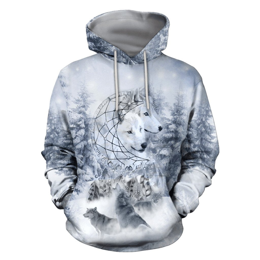 Wolf Native American 3D All Over Printed Unisex Shirts