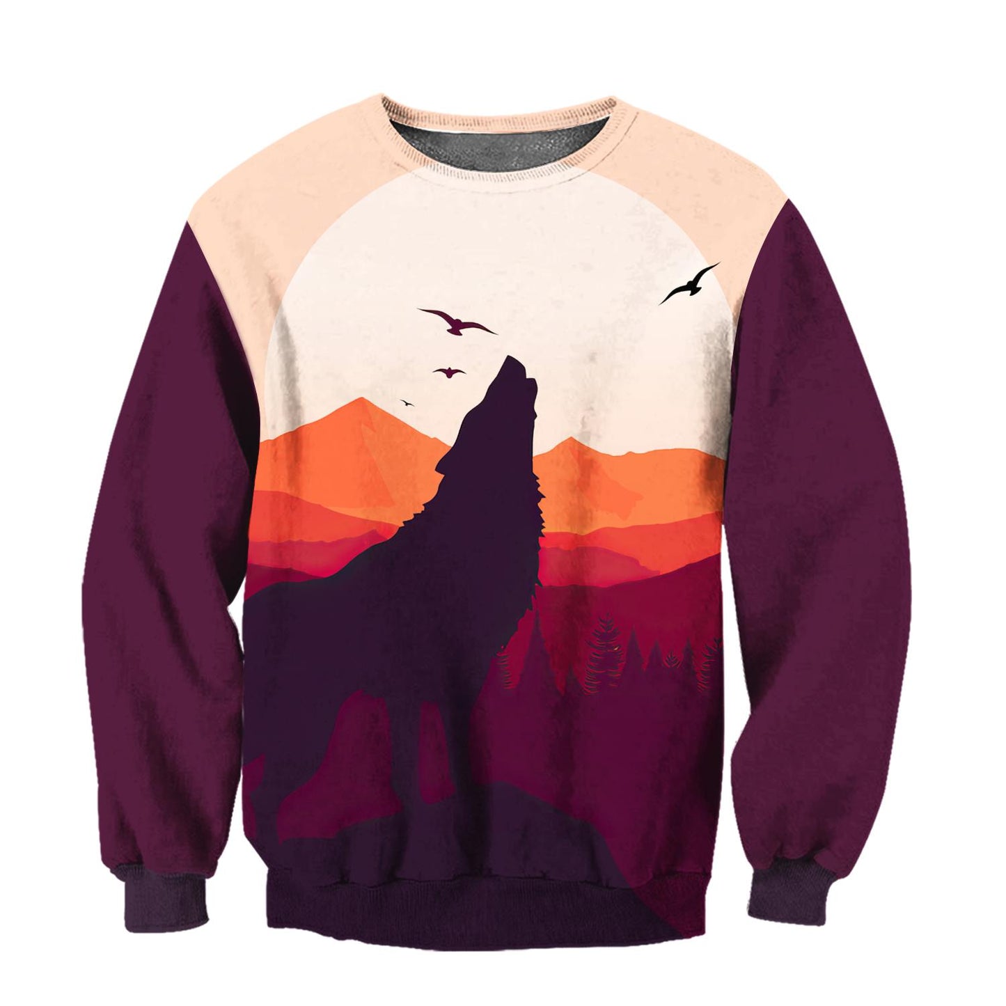Wolf 3D All Over Printed Unisex Shirt