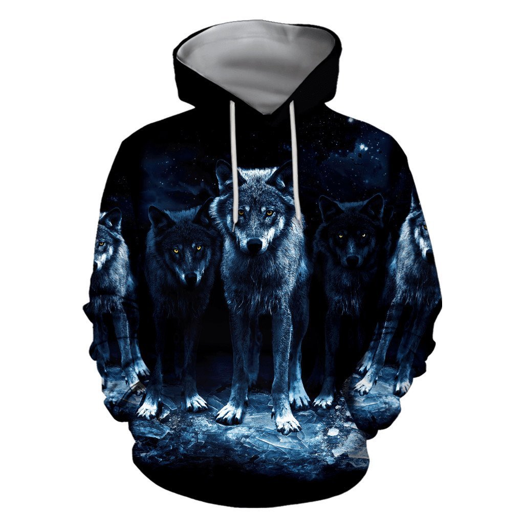 Wolf 3D All Over Printed Unisex Shirts