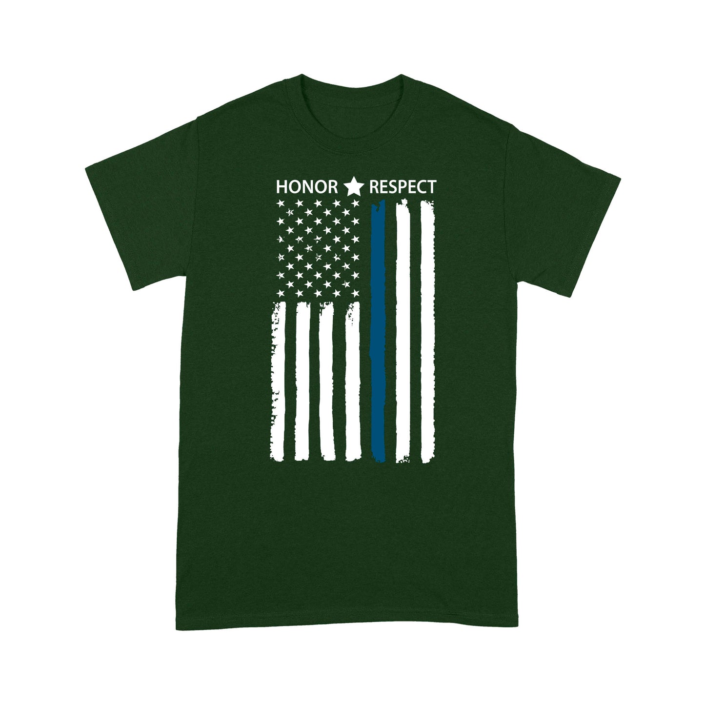 Thin Blue Line Flag Honor Respect Thin Blue Line T-Shirt, Best Gifts For Police Officers