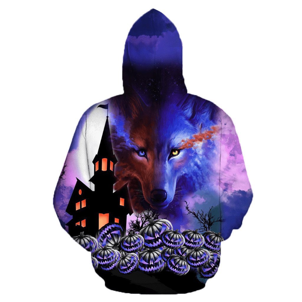 Halloween Wolf 3D All Over Printed Unisex Shirts