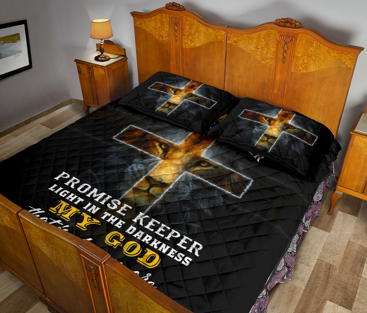 Way Maker Miracle Worker Promise Keeper - Jesus Quilt Bedding Set TA