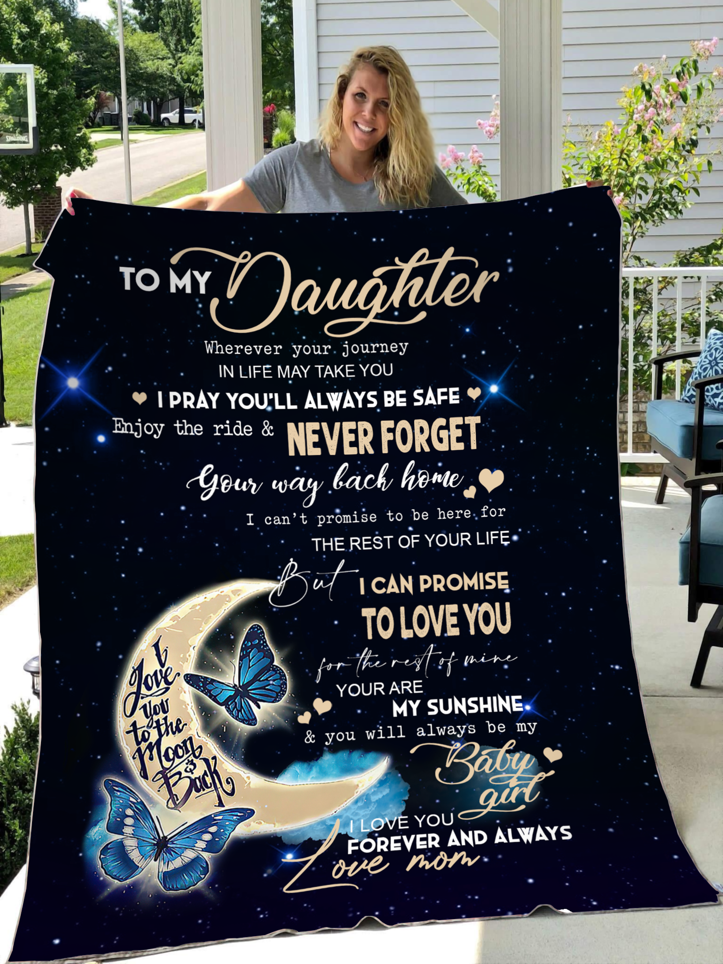 To My Daughter Blanket MH09112002