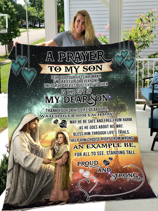 To My Son Sherpa Blanket TT