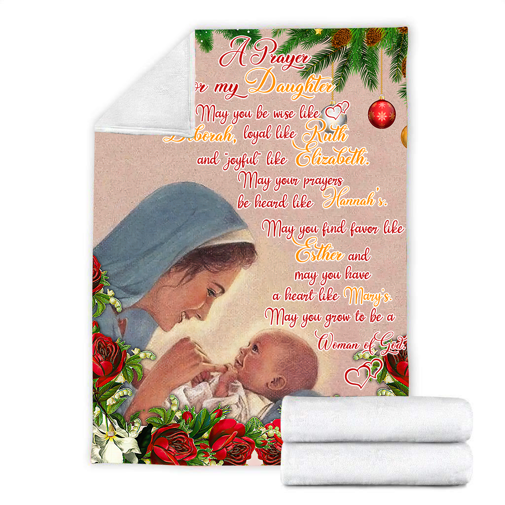 To My Daughter Sherpa Blanket TT