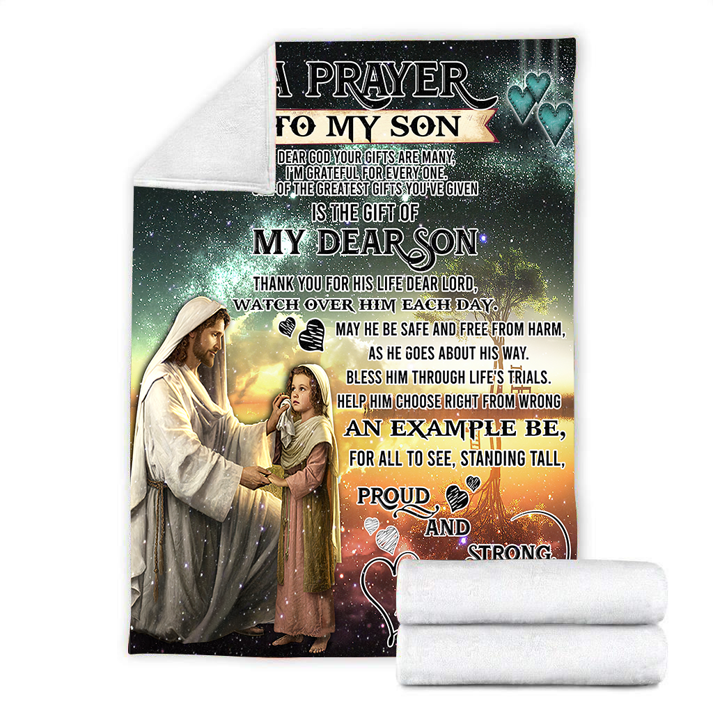 To My Son Sherpa Blanket TT
