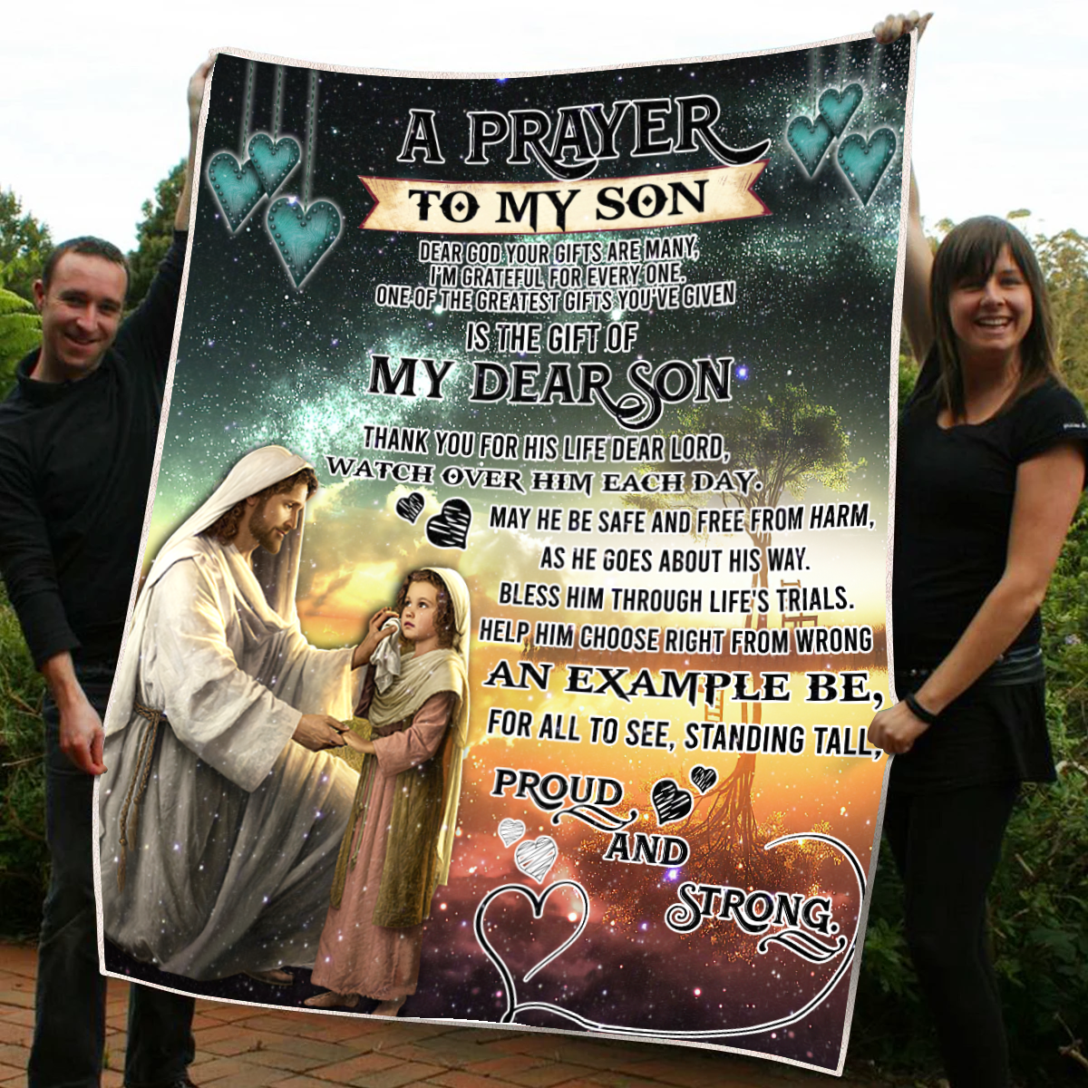 To My Son Sherpa Blanket TT