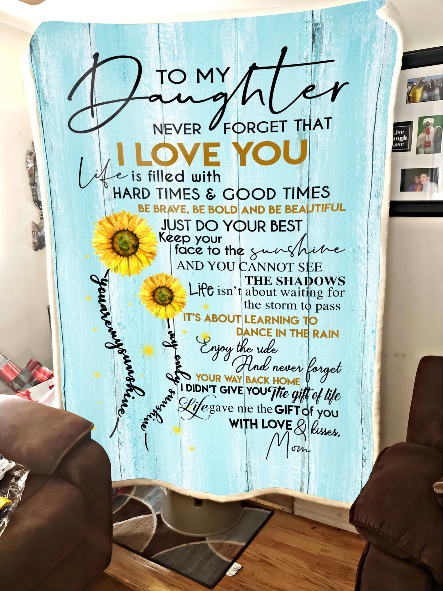 To My Daughter From Mom Blanket Pi112011