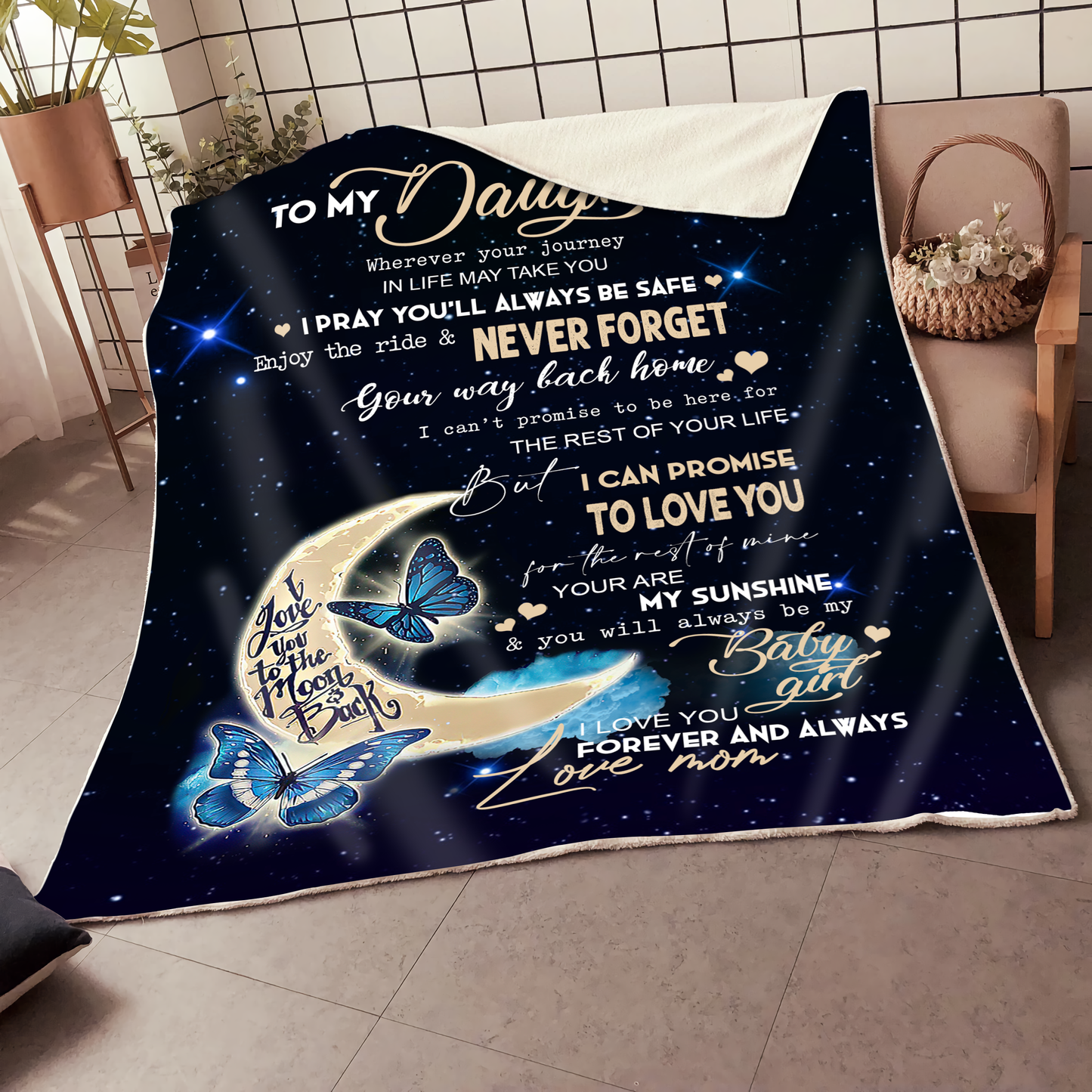 To My Daughter Blanket MH09112002