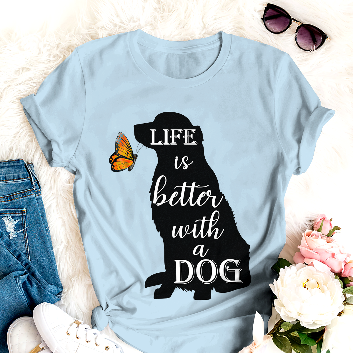 Life Is Better With A Dog Personalized T-shirt Amazing Gift For Friends