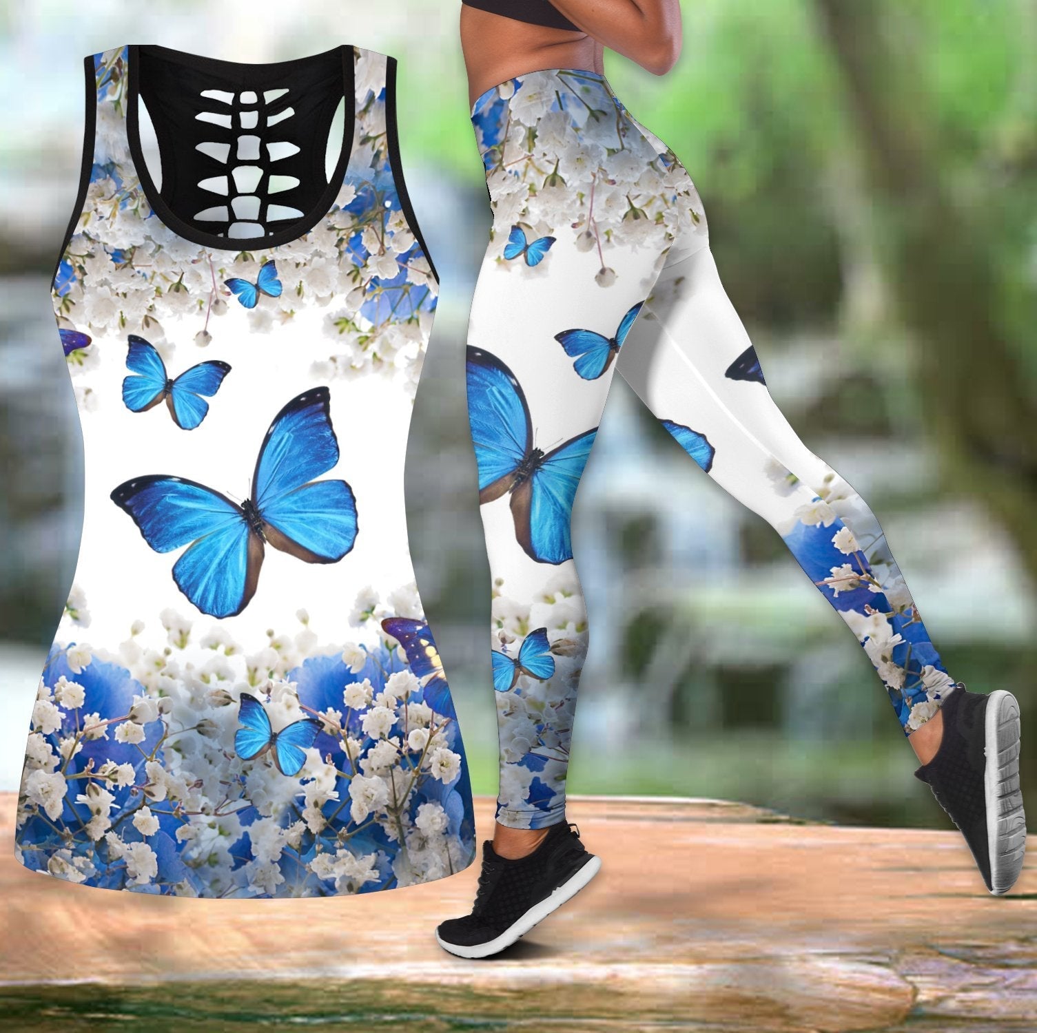 Beautiful Butterfly Combo Tank + Legging - Amaze Style™-Apparel