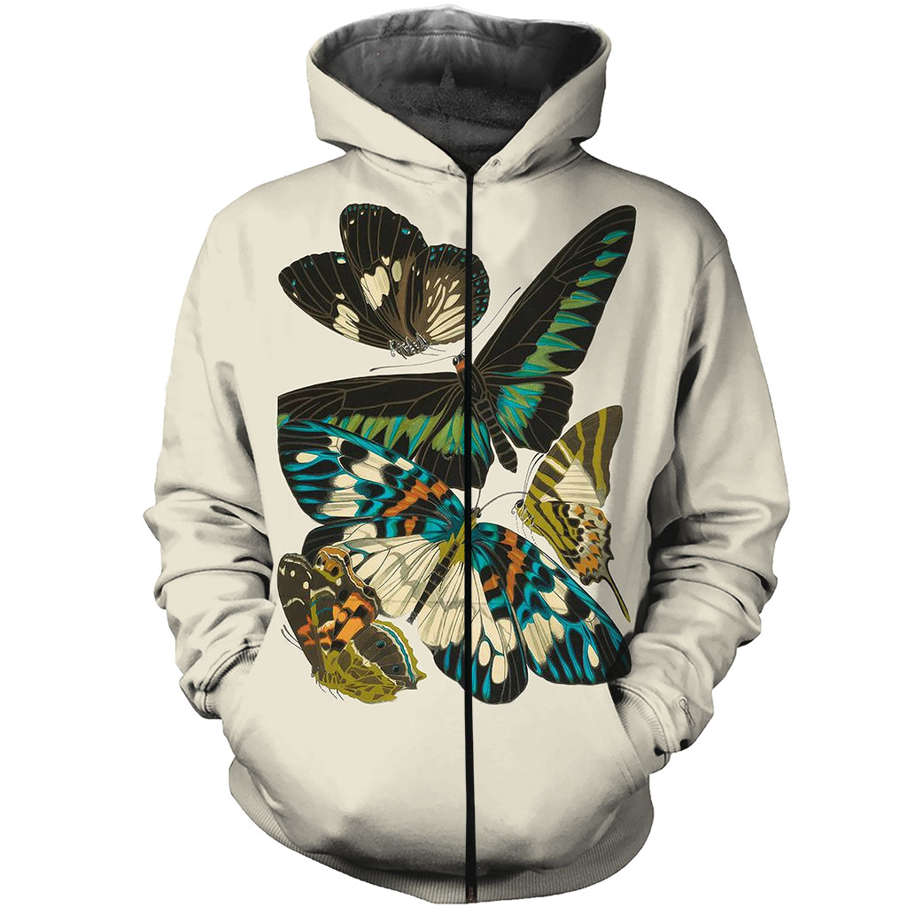 Butterfly Tribal 3D All Over Printed Clothes BF3 NM-Apparel-NM-Zip-S-Vibe Cosy™