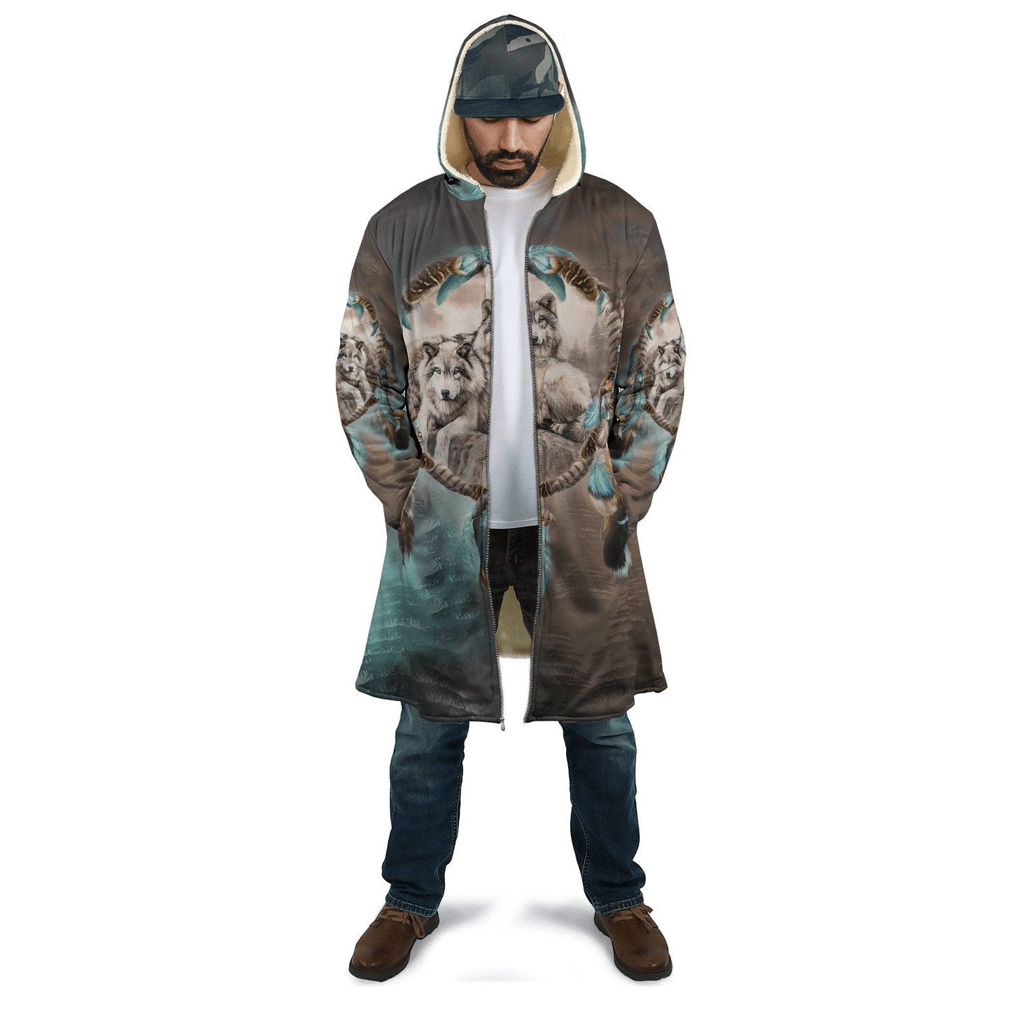 Wolf Native American 3D All Over Printed Unisex Shirts