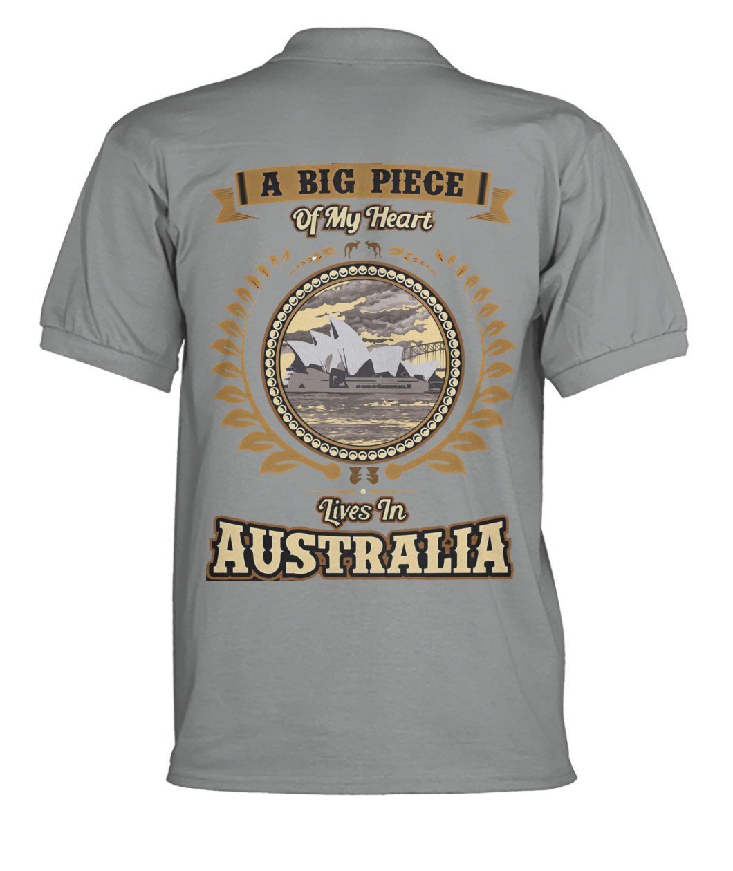 Australia in My Heart Polo T-Shirt - BN04 - Amaze Style™-POLO T-SHIRTS