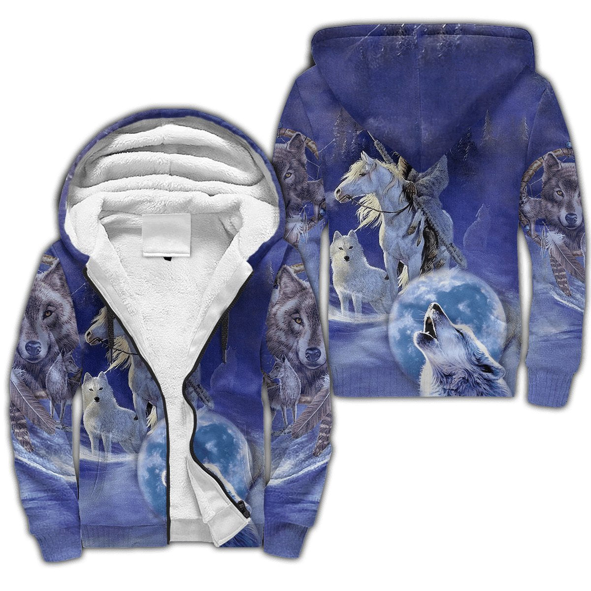 Wolf Native American 3D All Over Printed Unisex Shirts