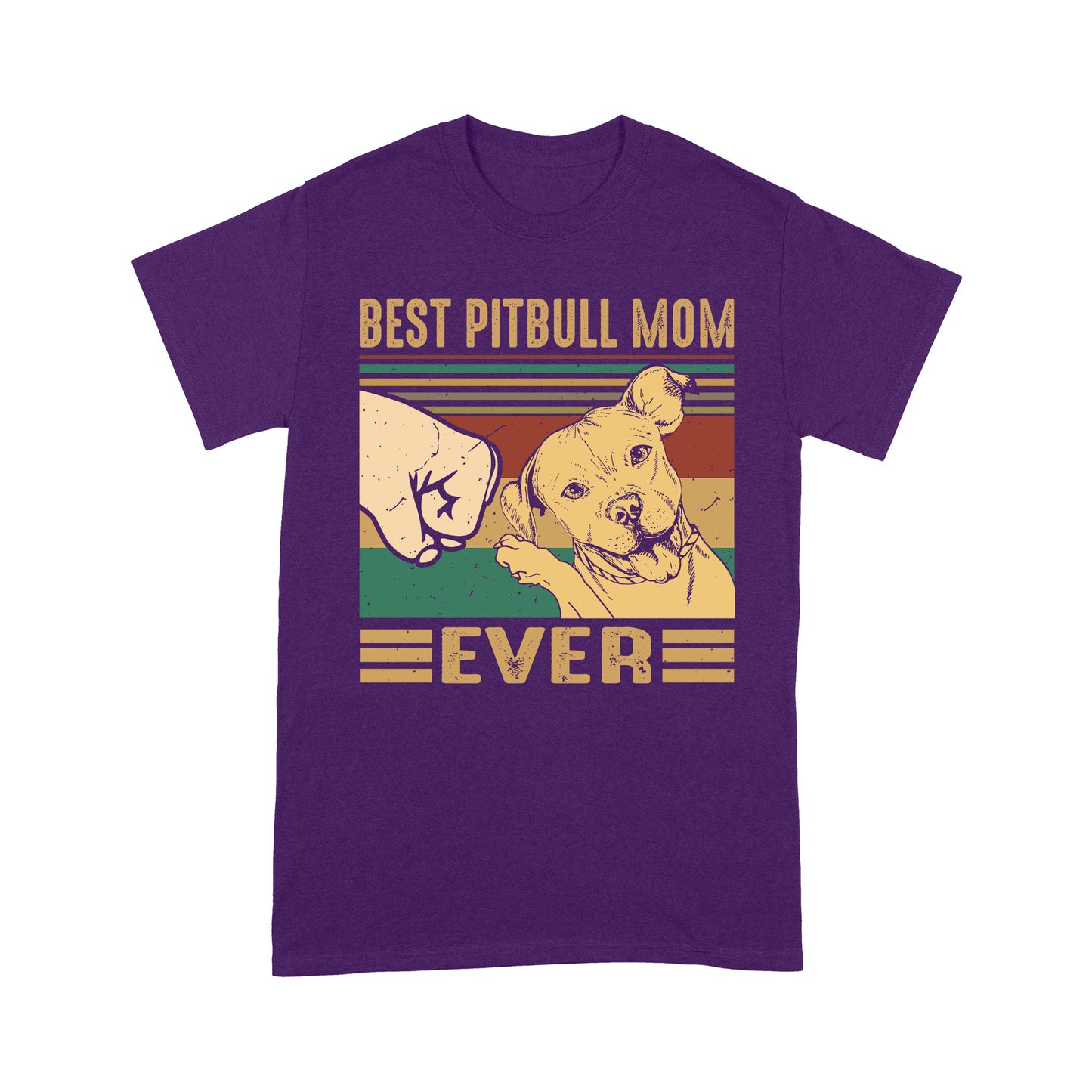 Pit Bull Dog T-shirt DL - Best Dog Mom T-shirt