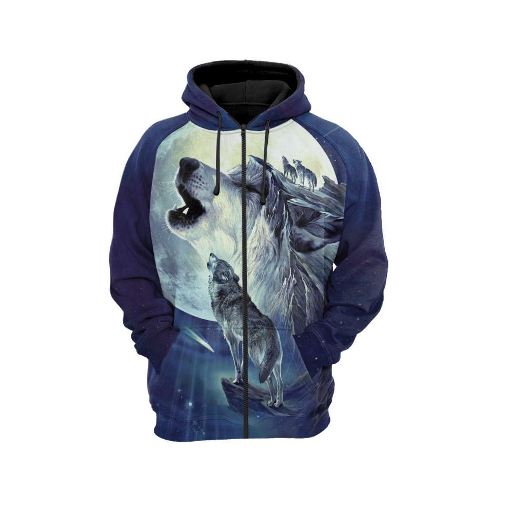 Wolf 3D All Over Printed Unisex Shirts