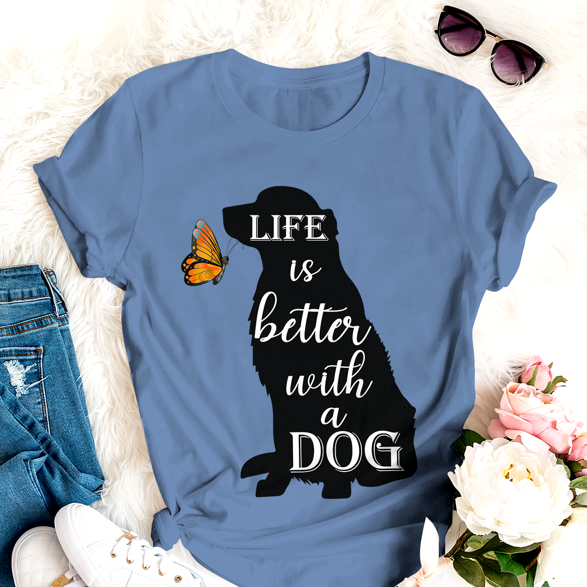 Life Is Better With A Dog Personalized T-shirt Amazing Gift For Friends