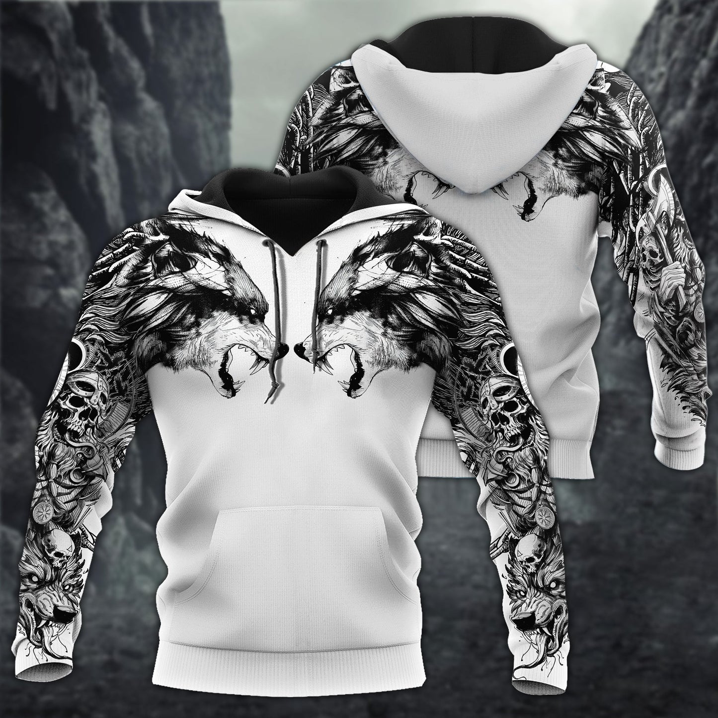 Wolf Tattoo 3D All Over Printed Unisex Shirts