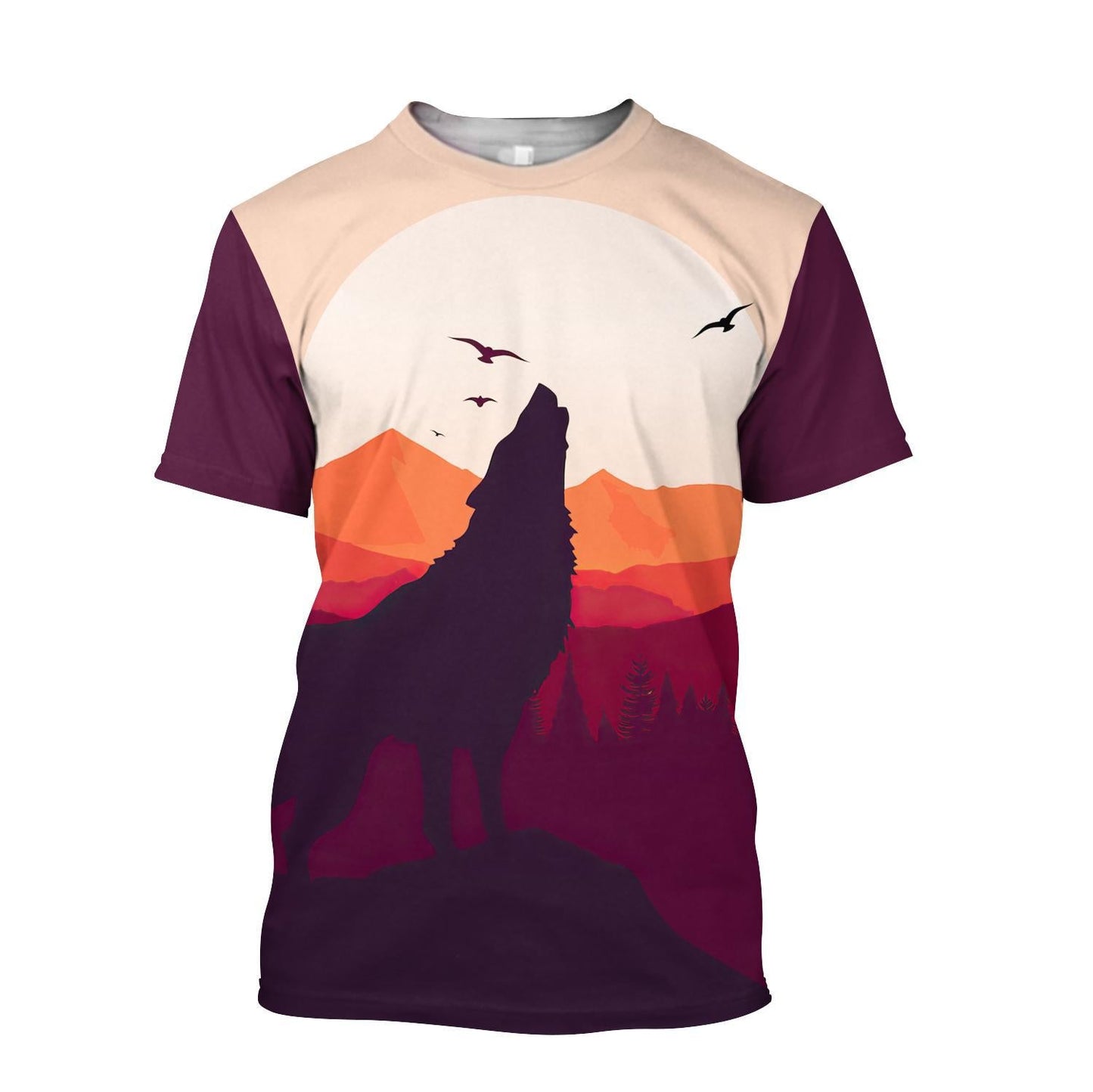 Wolf 3D All Over Printed Unisex Shirt