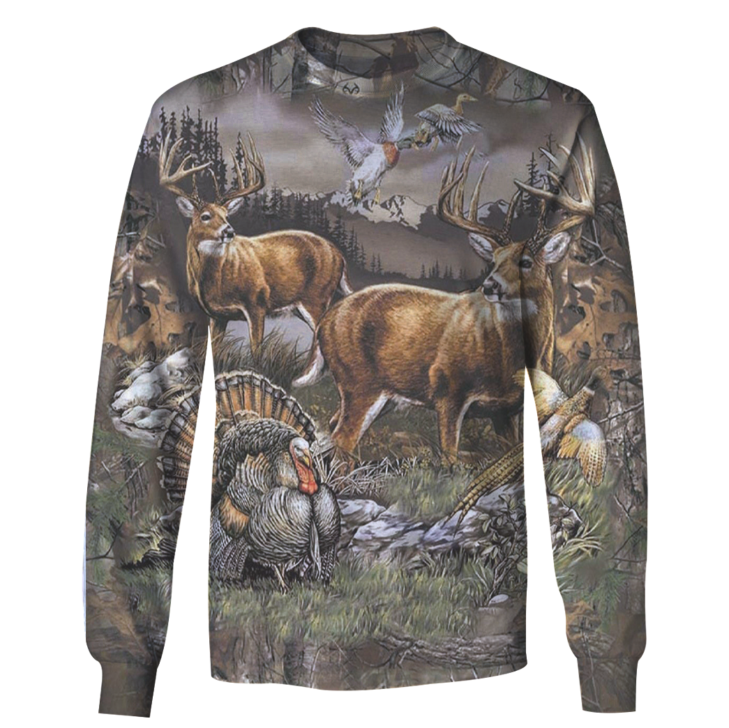 3D All Over Print Deer Hunting Shirt-Apparel-6teenth World-Sweatshirt-S-Vibe Cosy™