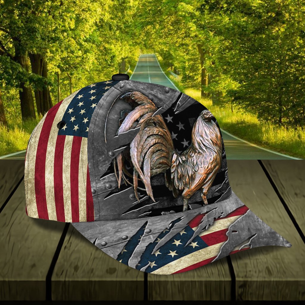 American Rooster 3D Printed Cap